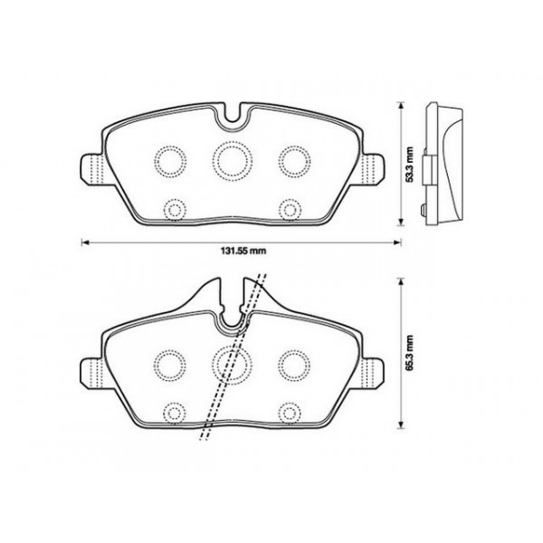 BRK PAD SET FT BMW 04-13 image