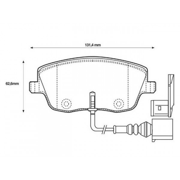 BRK PAD FT SEAT IBIZA VW POLO 00-10 image