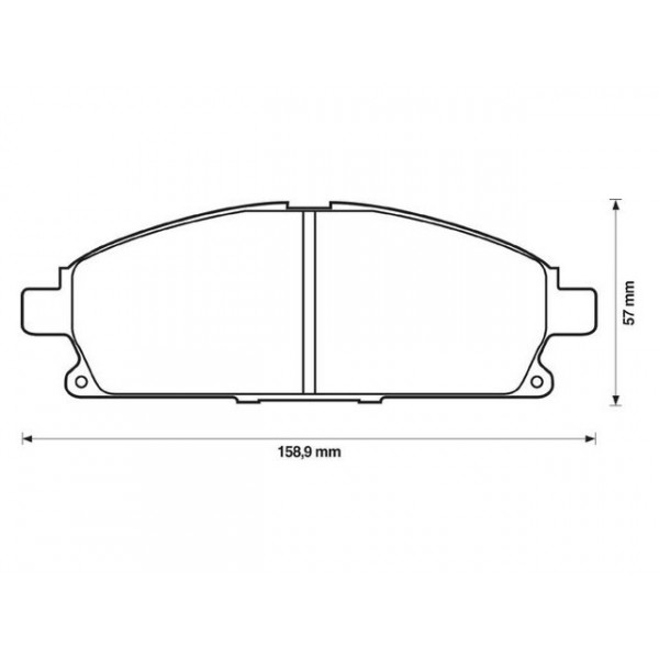 BRK PAD SET FT INFINITI NISSAN 93-13 image