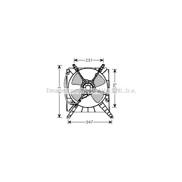 COOLING FAN SUZU BALENO 95-02 image