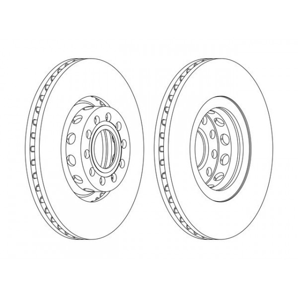 SGL BRK DISC FT AUDI A8 93-98 image