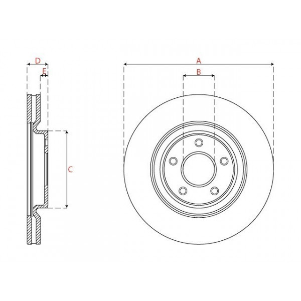 Brake Disc Nissan Renault 14-24 image