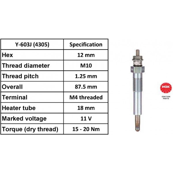 Glow Plug Vauxhall 88-02 image