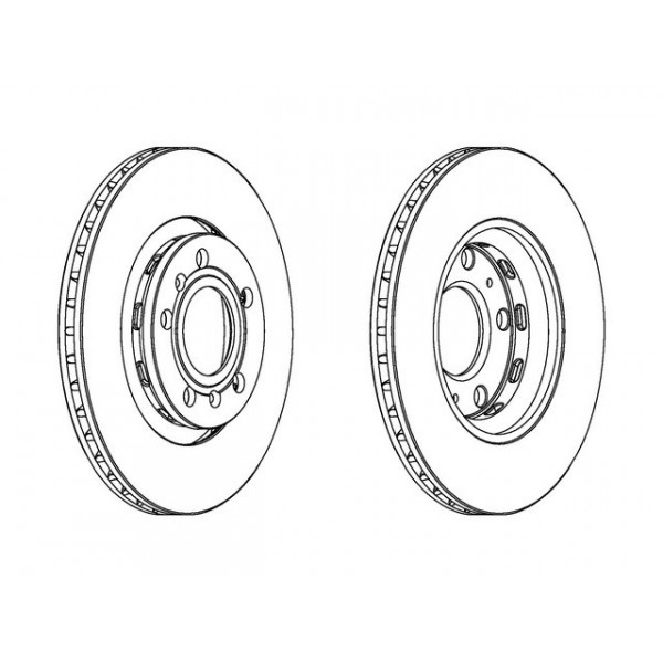 PR BRK DISC R AUDI A8 VW PHAETON 03-14 image