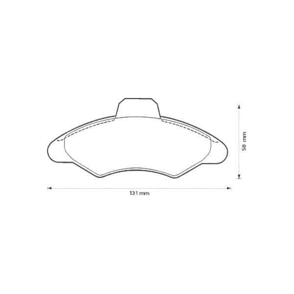 BRK PAD SET FT FORD 90-00 image