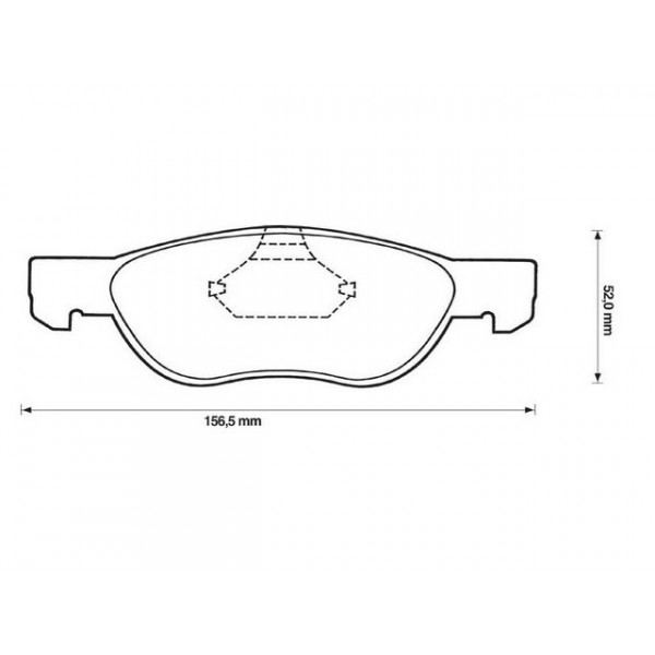 BRK PAD SET FT FIAT 99-16 image