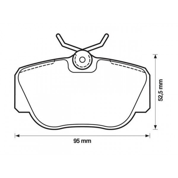 BRK PAD SET FT MERCEDES SAAB 82-98 image
