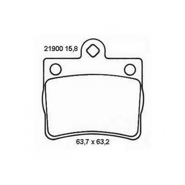 BRK PAD SET R MERCEDES 93-00 image