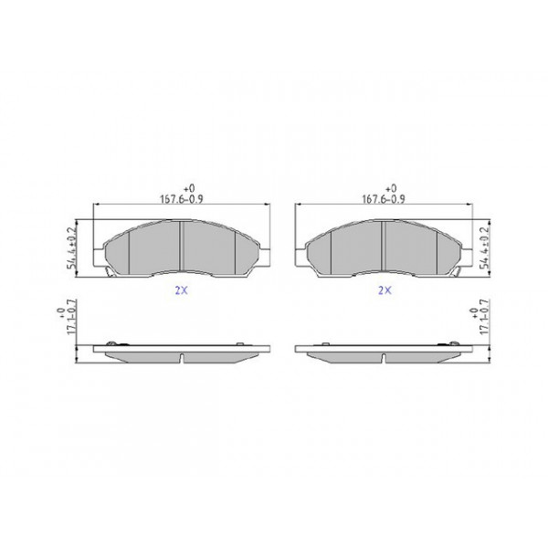 Brake Pad Set - Disc Brake Isuzu 02-12 image