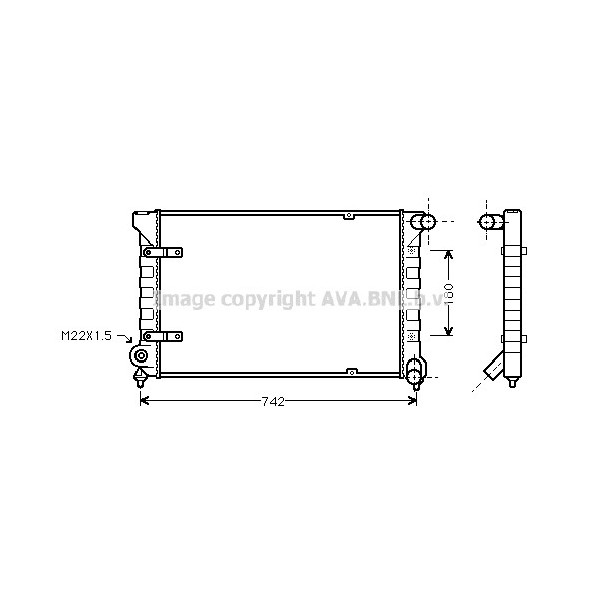 RADIATOR VW 83-91 image