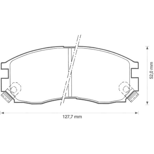 BRK PAD SET FT CHRYSLER HYUNDAI MITSUBISHI 87-08 image