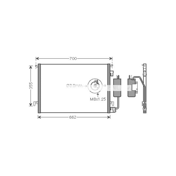 CNDNSR VAUXHALL SIGNUM VECTRA 04-09 image