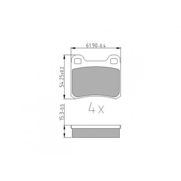 Brake Pad Set - Disc Brake Mercedes 80-00 image