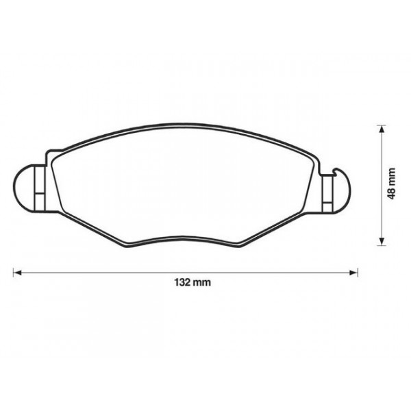 BRK PAD SET FT CITRO?N PEUGEOT 93-16 image