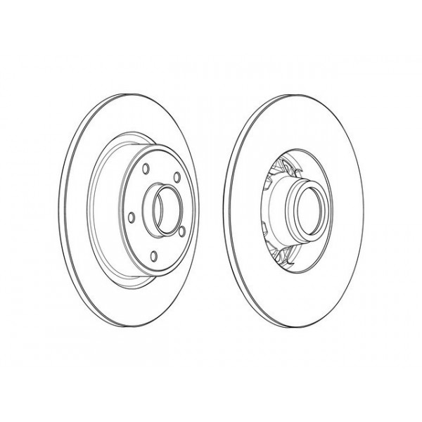 SGL BRK DISC R RENA MEGANE SCENIC 06-09 image