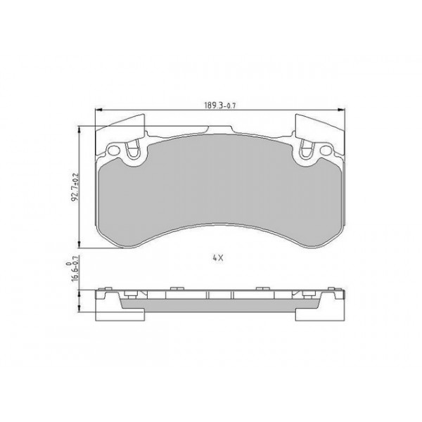 Brake Pad Set - Disc Brake Audi 11-18 image