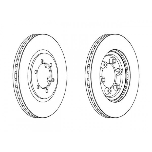 PR BRK DISC FT SSANG REXTON 04-11 image