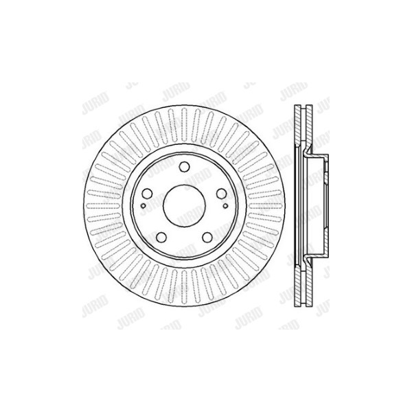 SINGLE BRK DISC FT TOYO AURIS AVENSIS 04-10 image