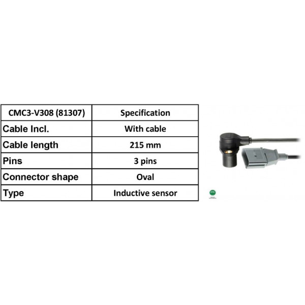 CRANK ANGLE SENSOR AUDI A3 03-13 image