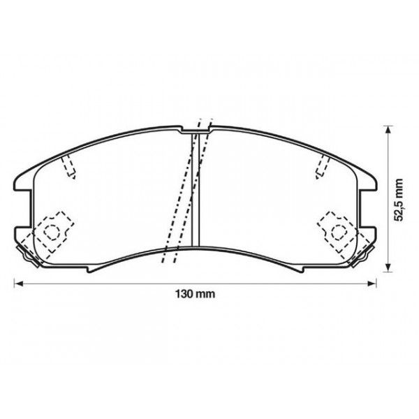 BRK PAD SET FT FORD MAZDA 83-04 image