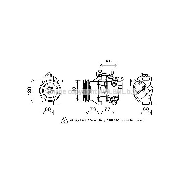 CMPRSSR TOYO YARIS 05-09 image