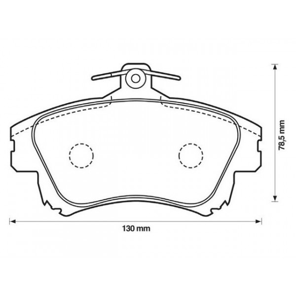 BRK PAD SET FT MITSUBISHI SMART VOLVO 95-12 image