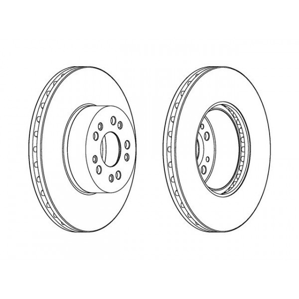 SGL BRK DISC FT MERC S500 S600 92-99 image