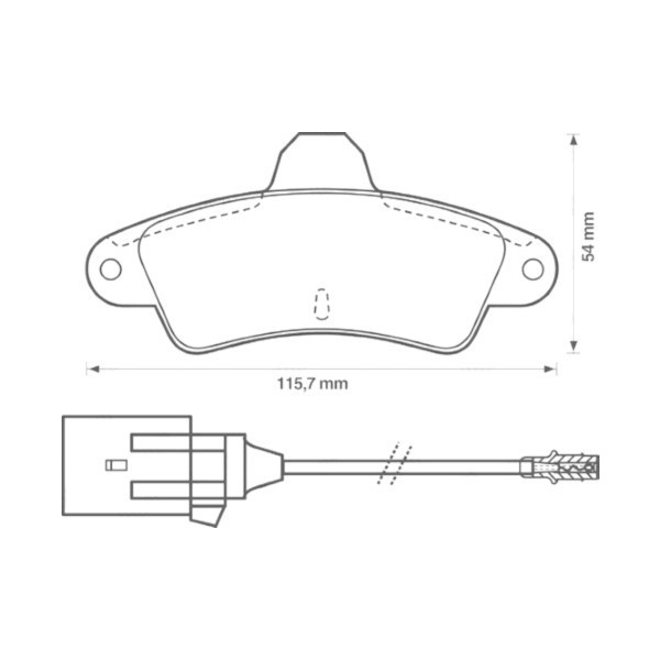 BRK PAD SET R FORD 93-01 image