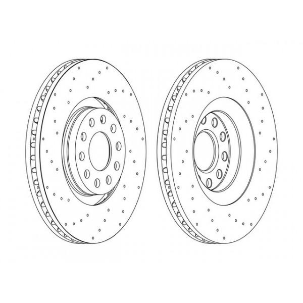 SGL BRK DISC FT AUDI A4 A6 S4 S6 98-08 image