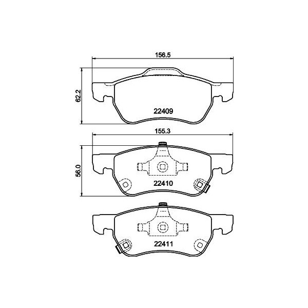 Brake Pad Set - Disc Brake MG 12-22 image