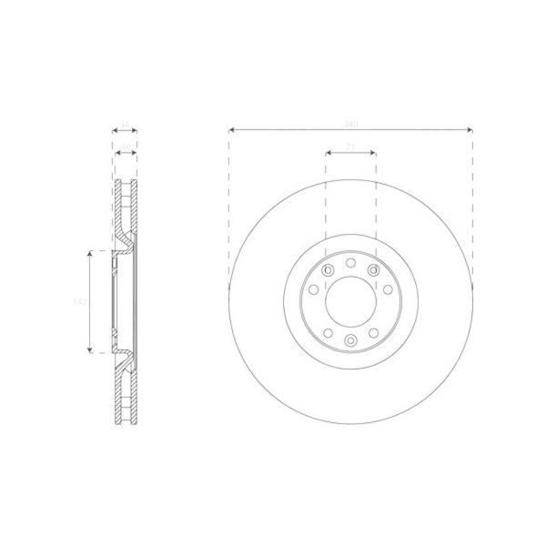 PR BRK DISC FT PEUGEOT RC10-15 image