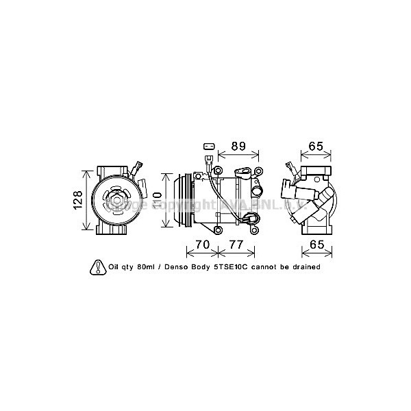 CMPRSSR TOYO AURIS COROLLA 13-20 image