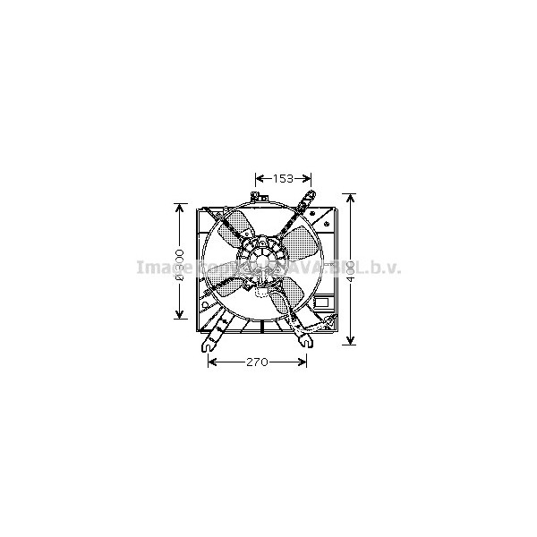 CLG FAN KIA PRIDE SEDAN 88-96 image