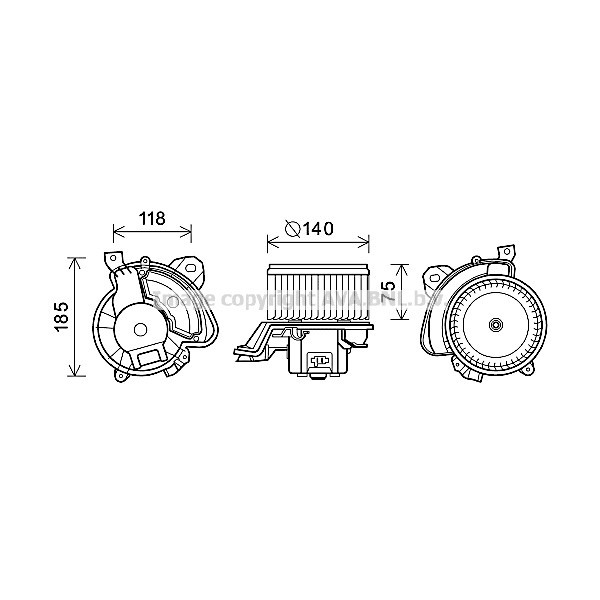 HEAT BLOWER ALFA MITO 13-20 image