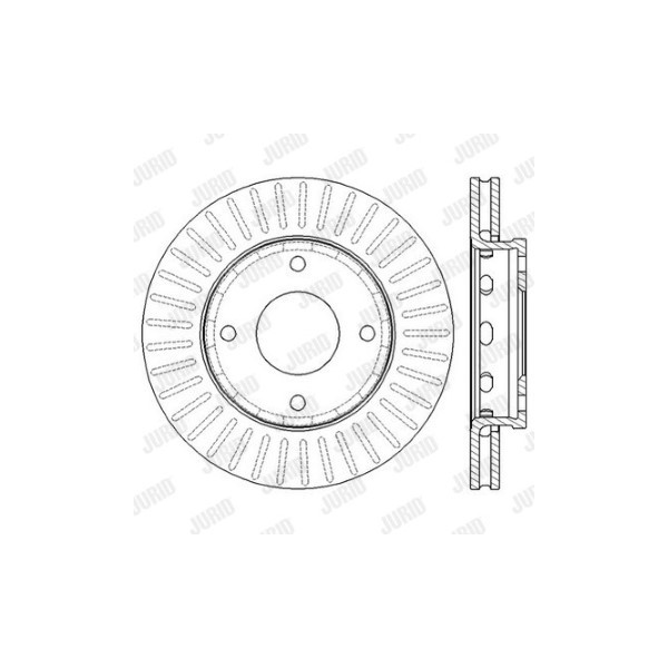 SINGLE BRK DISC FT MITS COLT SMRT FORFOUR 04-12 image