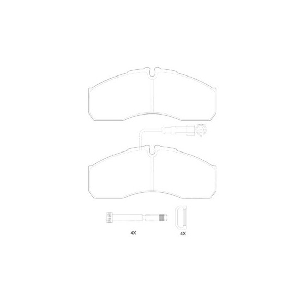 BRK PAD FT NISS CABSTAR NT400 07-17 image