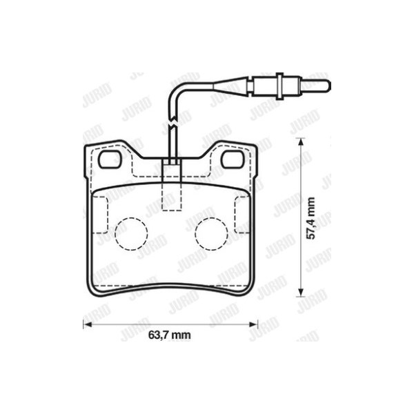 BRK PAD SET R MERCEDES PEUGEOT 89-03 image