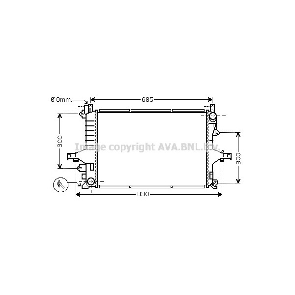 RAD VOLV S60 S80 V70 XC70 98-10 image
