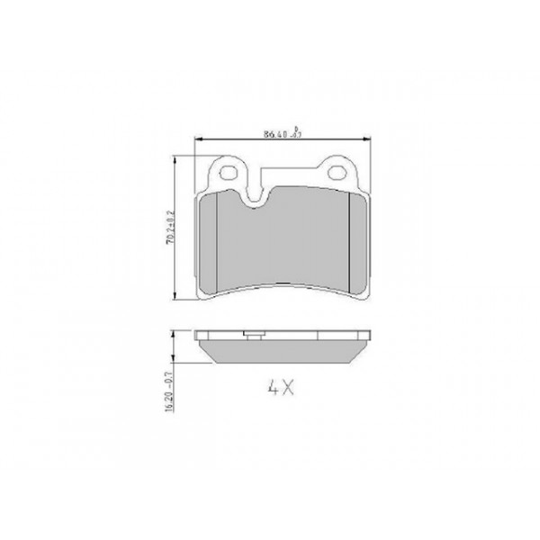Brake Pad Set - Disc Brake VW 07-10 image