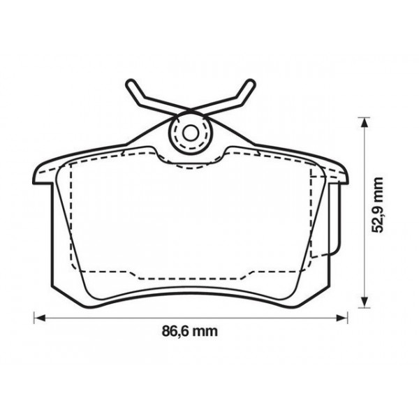 Jurid Brake Pad Set (Rear) image