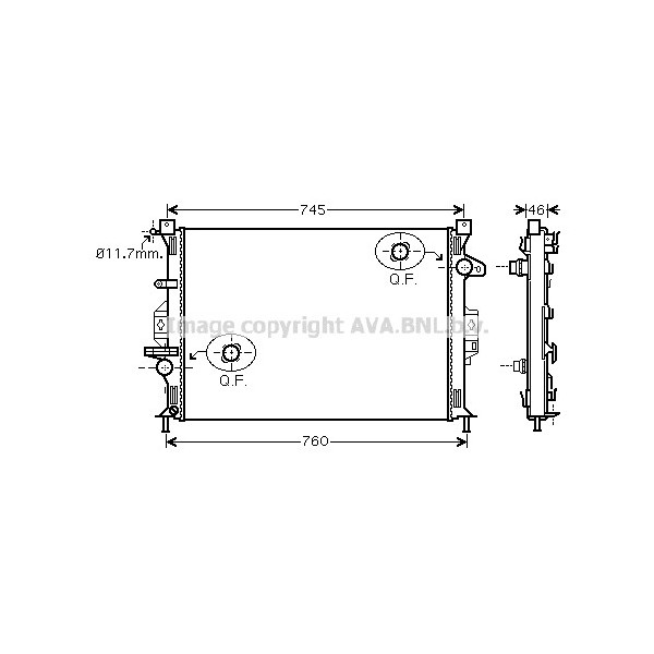 Radiator - Engine Cooling Ford Volvo 06-20 image