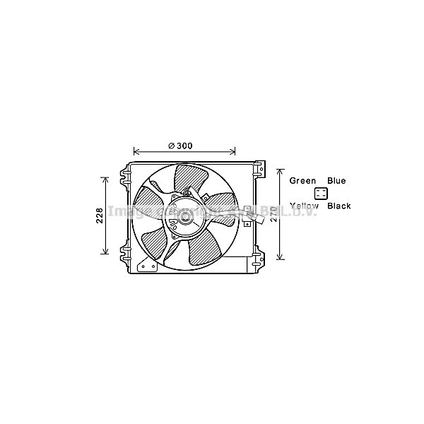 CLG FAN LH FIAT SEDICI SUZU SX4 06-10 image