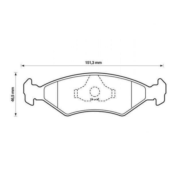 BRK PAD SET FT&R FERRARI FORD MAZDA 80-05 image