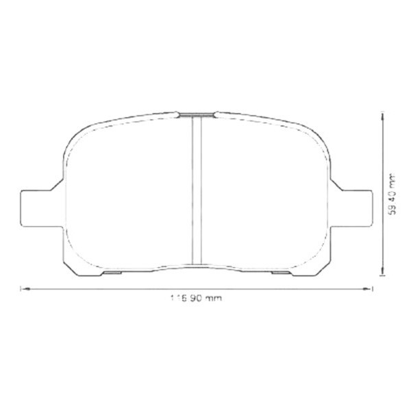 BRK PAD SET FT LEXUS TOYOTA 96-06 image