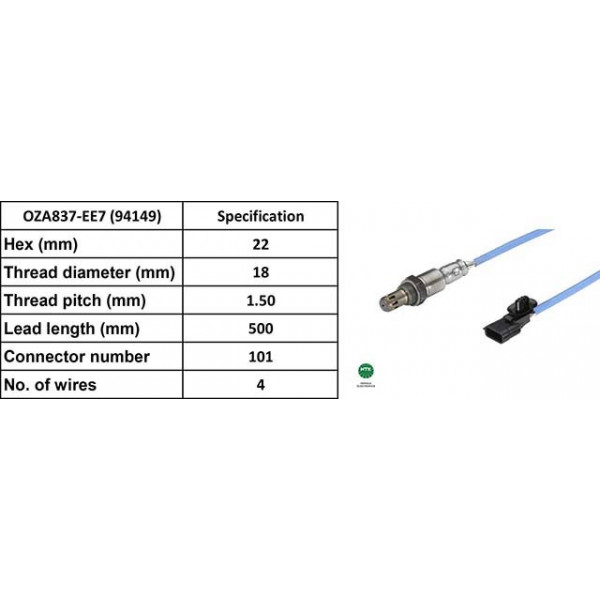 LAMBDA SENSOR FT CLIO & KANGOO 09-15 image