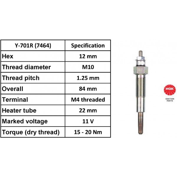 Glow Plug KIA Mazda Suzuki 88-03 image