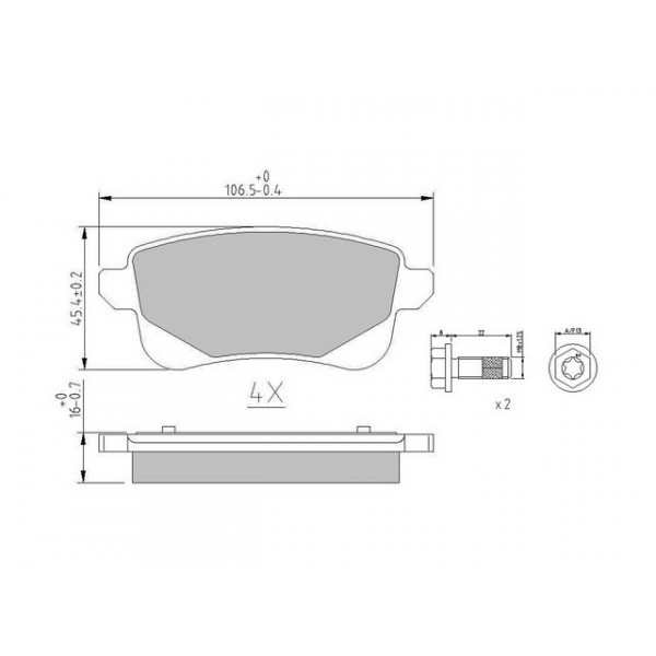 Brake Pad Set - Disc Brake Nissan Renault 08-23 image