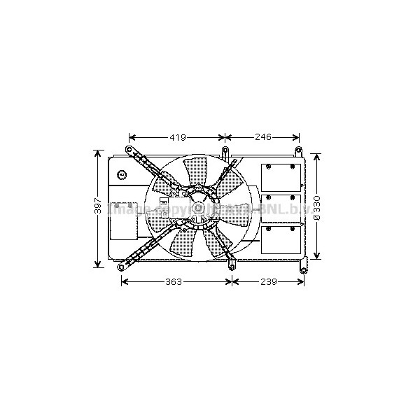 CLG FAN MITSUBISHI LANCER 03-08 image
