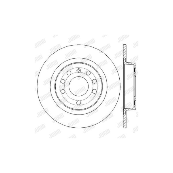 SINGLE BRK DISC R VAUX ASTRA H ZAFIRA 05-15 image