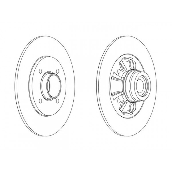 SGL BRK DISC R CLIO 00-05 image